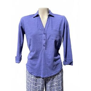 NEW HIHO women's tracey knit top in skipper blue